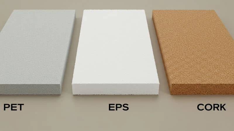 Rolos de materiais de isolamento térmico baratos e sustentáveis