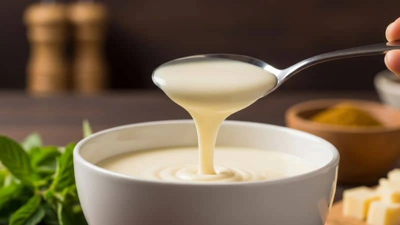 Molho branco cremoso sem grumos
