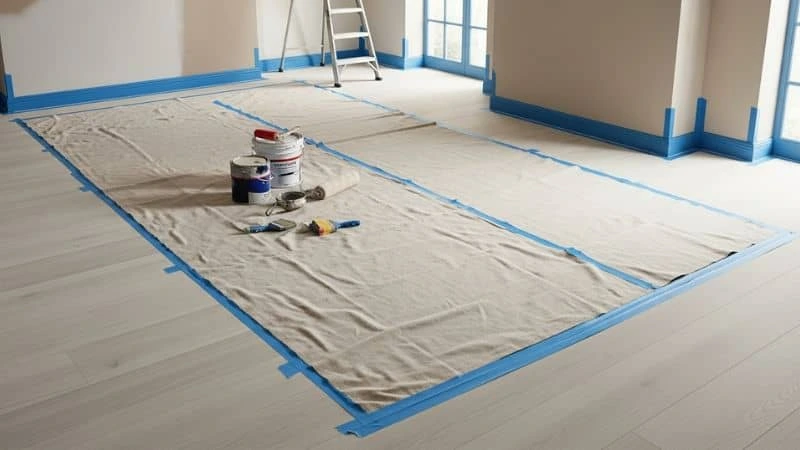 pintura de parede sem manchar – proteção do ambiente