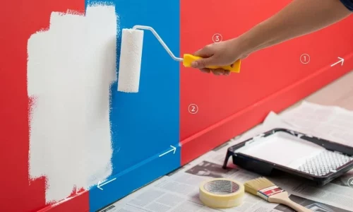 Como Pintar Parede Colorida de Branco